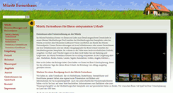Desktop Screenshot of mueritz-ferienhaus.de